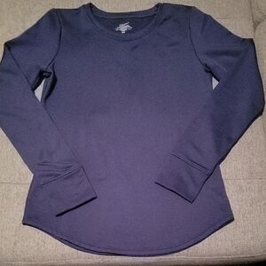 Cuddl Duds Climate Right Women's Long Sleeve Top - Navy Blue Sz. S